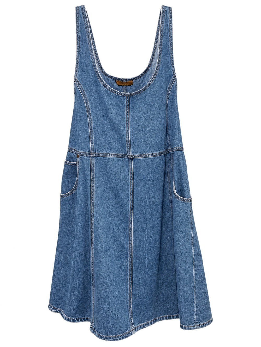 vintage Baccini blue denim dress